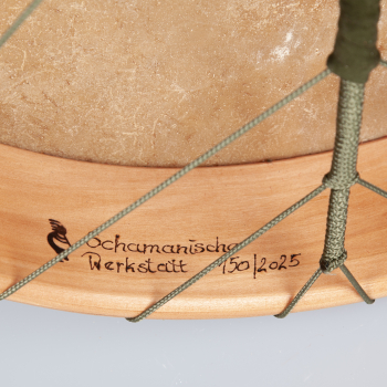 Preview: Pferdetrommel , handgefertigte schamanische Rahmentrommel mit 45cm Durchmesser